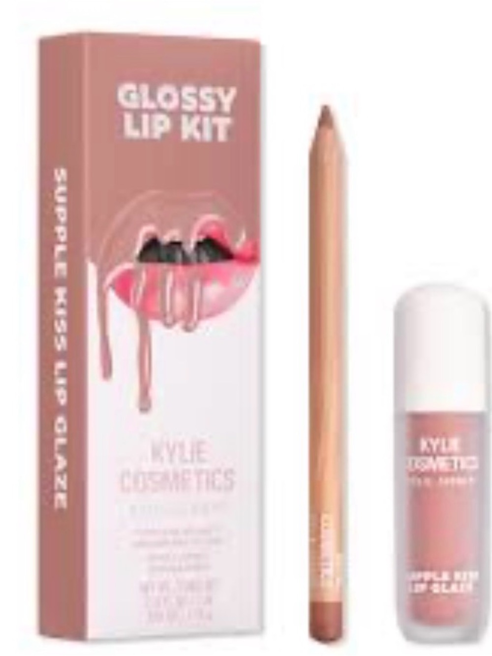Kylie Cosmetics Glossy Lip Kit - 717 Coconut 2.0 New in Box